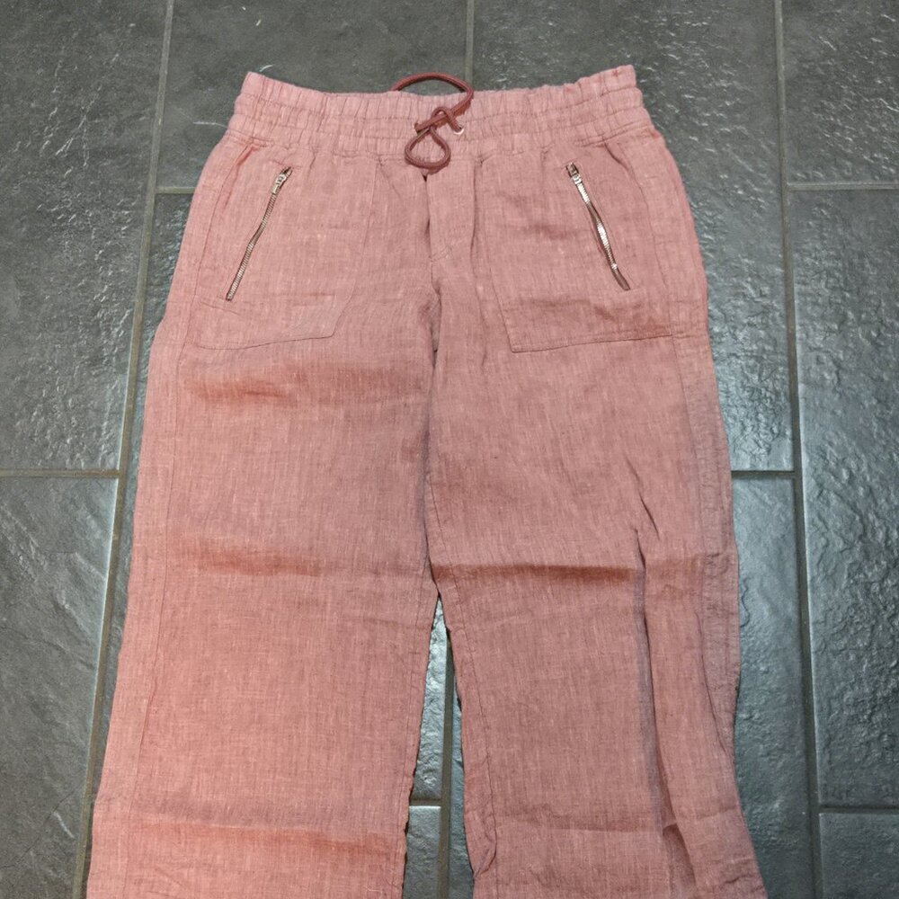 Athleta linen Cabo wide leg pants